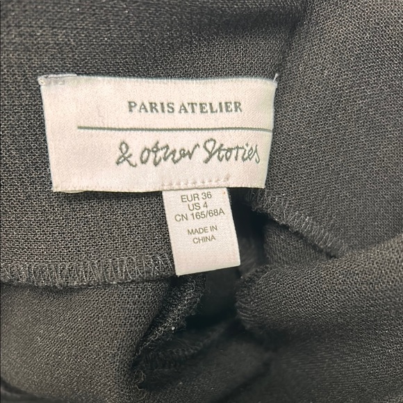 & Other Stories Black A-Line Skirt - Picture 5 of 6